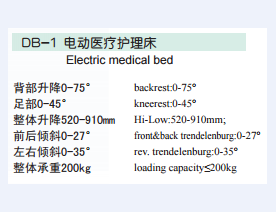 电动护理床DB-1